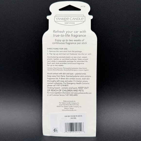 Yankee Candle Vent Sticks "Pink Sands" Car Air Freshener Two Packs - Picture 4 of 4